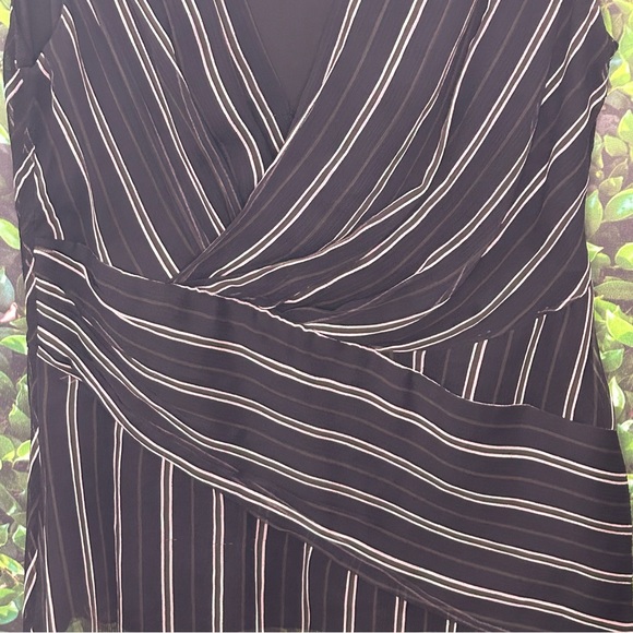 NWT JASON WU GREY painterly stripe silk blouse sleeveless women’s size 12 - Picture 3 of 6